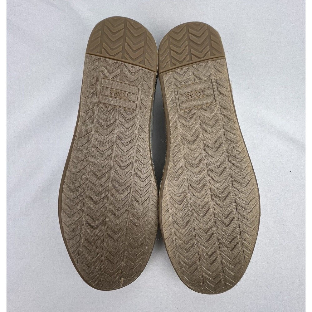 TOMS Alpargata Espadrille Gray Slub Chambray Women's 8.5 Shoes New! - Picture 9 of 10